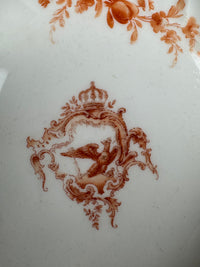 Imperial porcelain Brotteller – Neuosier service, Kaiser Wilhelm II., gold vine‑leaf border