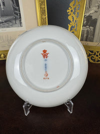 Neuosier Schokoladentasse und Untertasse, Kaiser Wilhelm II., datiert 1898