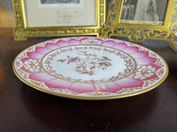 Plat de service du service de Damas, Kaiser Guillaume II, daté de 1906