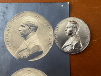 Seltene Porträtmedaille von Prinz Adalbert von Preußen 1915 von Hermann Peter mit originaler Begleitkarte und Etui