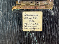 Geschenkrahmen Silberne Hochzeit Kaiser Wilhelm und Kaiserin Auguste Victoria, datiert 1906