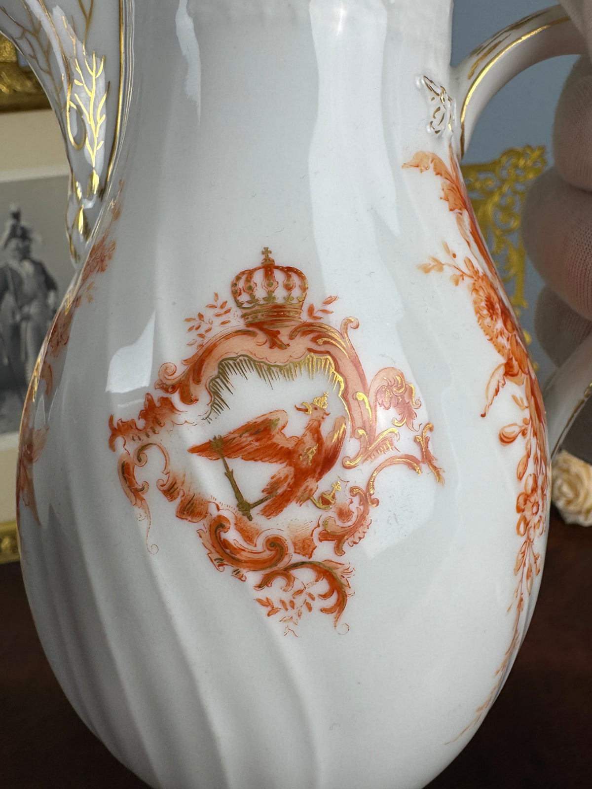 Bouilloire à eau chaude Neuosier, Kaiser Guillaume II, datée de 1901 + 1911