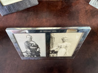 Geschenkrahmen Silberne Hochzeit Kaiser Wilhelm und Kaiserin Auguste Victoria, datiert 1906