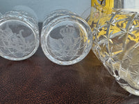 Six grands verres à eau, Guillaume II, vers 1890