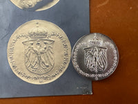 Seltene Porträtmedaille von Prinz Adalbert von Preußen 1915 von Hermann Peter mit originaler Begleitkarte und Etui