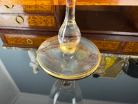 Kaiserliches Wasserglas und Portweinglas Wilhelm II. mit IRW Monogramm und Kaiserkrone in Klavierlackschatulle um 1900