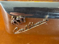 Antike Zigarrenkiste aus 800 Silber mit Monogramm von Herzog Carl Eduard von Sachsen-Coburg und Gotha, Paul Jann Gotha