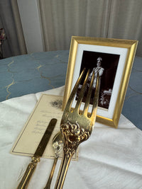 Vergoldetes Silber-Besteck, Rokoko Service, Kaiser Wilhelm II