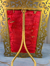 Feuervergoldeter Geschenkrahmen mit Portrait von Kaiserin Auguste Victoria, 1906