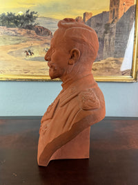 MAX BEZNER Terrakotta-Büste von Kaiser Wilhelm II., Cadinen, datiert 1928