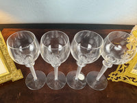 Quatre grands verres à eau, Kaiser Guillaume II, vers 1890