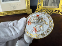 Neuosier Sahnekännchen mit Deckel, Kaiser Wilhelm II., datiert 1909 und 1910