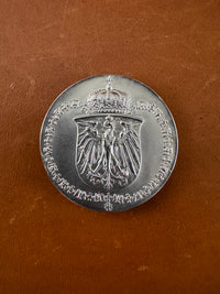 Seltene Porträtmedaille von Prinz Adalbert von Preußen 1915 von Hermann Peter mit originaler Begleitkarte und Etui