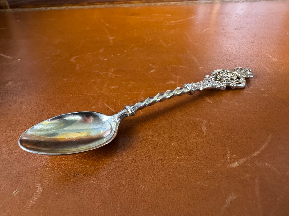 Kaiserlicher Zuckerlöffel aus Silber mit WR Monogramm von Kaiser Wilhelm I. um 1880 aus kaiserlichem Besitz