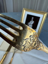 Vergoldetes Silber-Besteck, Rokoko Service, Kaiser Wilhelm II