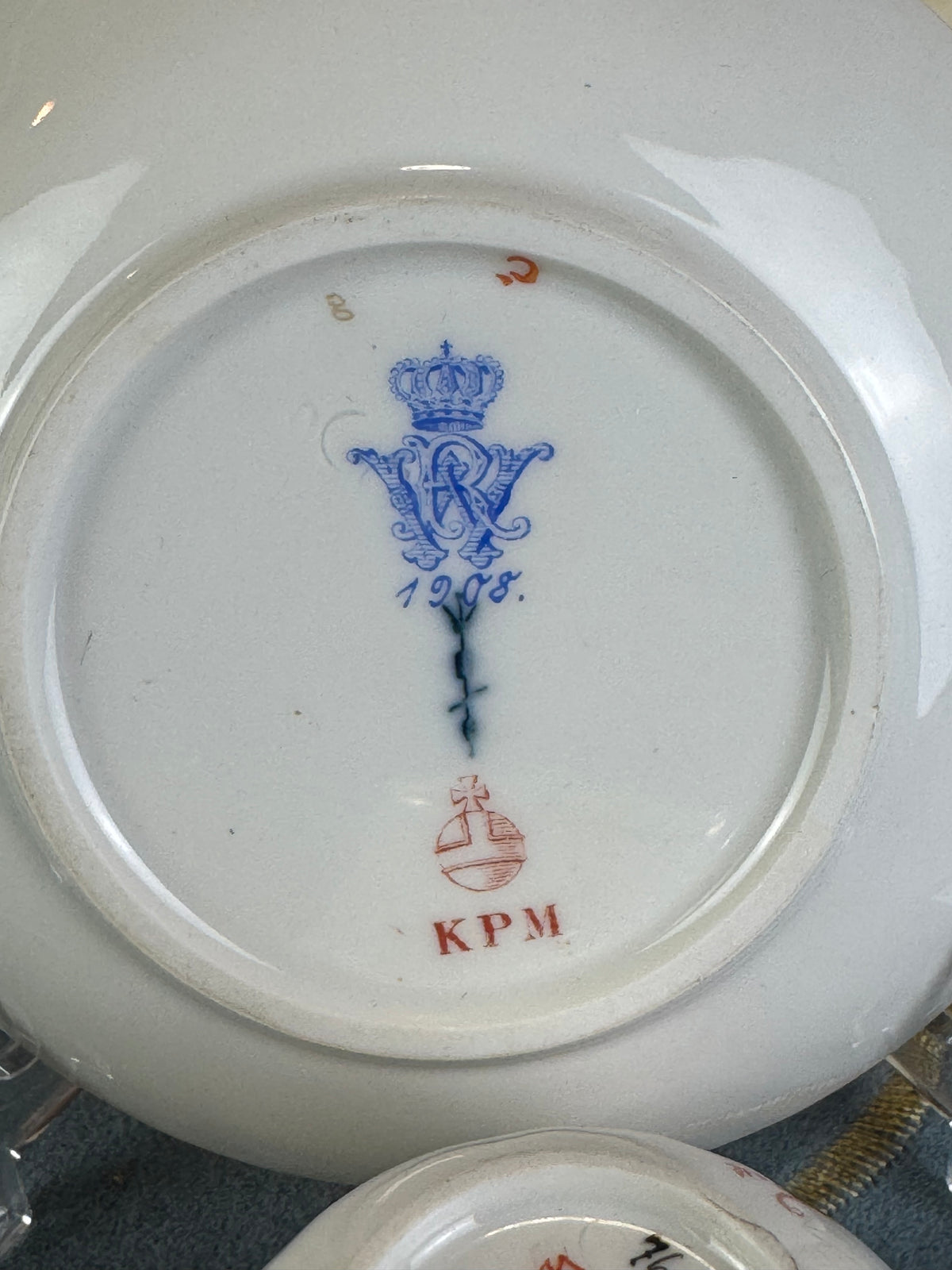 Neuosier Mokkatasse, Kaiser Wilhelm II, datiert 1908 und 1913