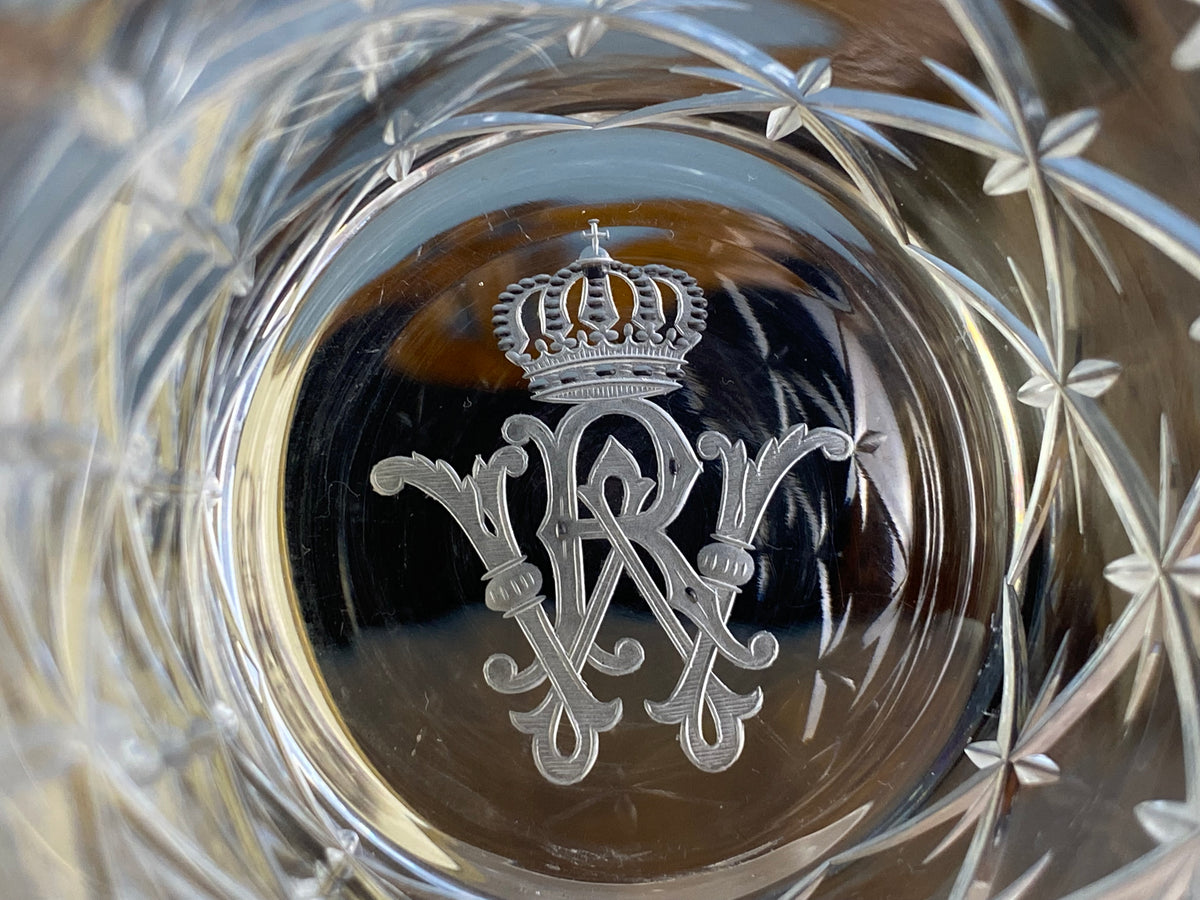 Vier große Wassergläser, Kaiser Wilhelm II, ca. 1890