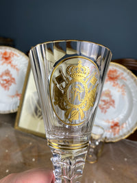Rotweinglas, Gräflich Schaffgotsch’sche Josephinenhütte, Kaiser Wilhelm II, ca. 1912