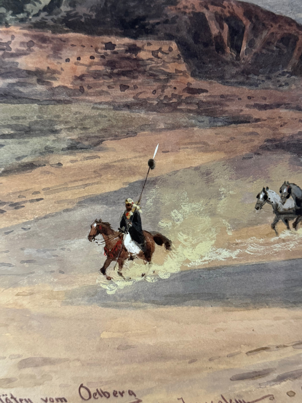 Palästina-Reise Kaiser Wilhelms II. – Friedrich Perlbergs Jerusalem-Aquarell