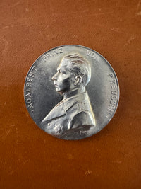 Seltene Porträtmedaille von Prinz Adalbert von Preußen 1915 von Hermann Peter mit originaler Begleitkarte und Etui