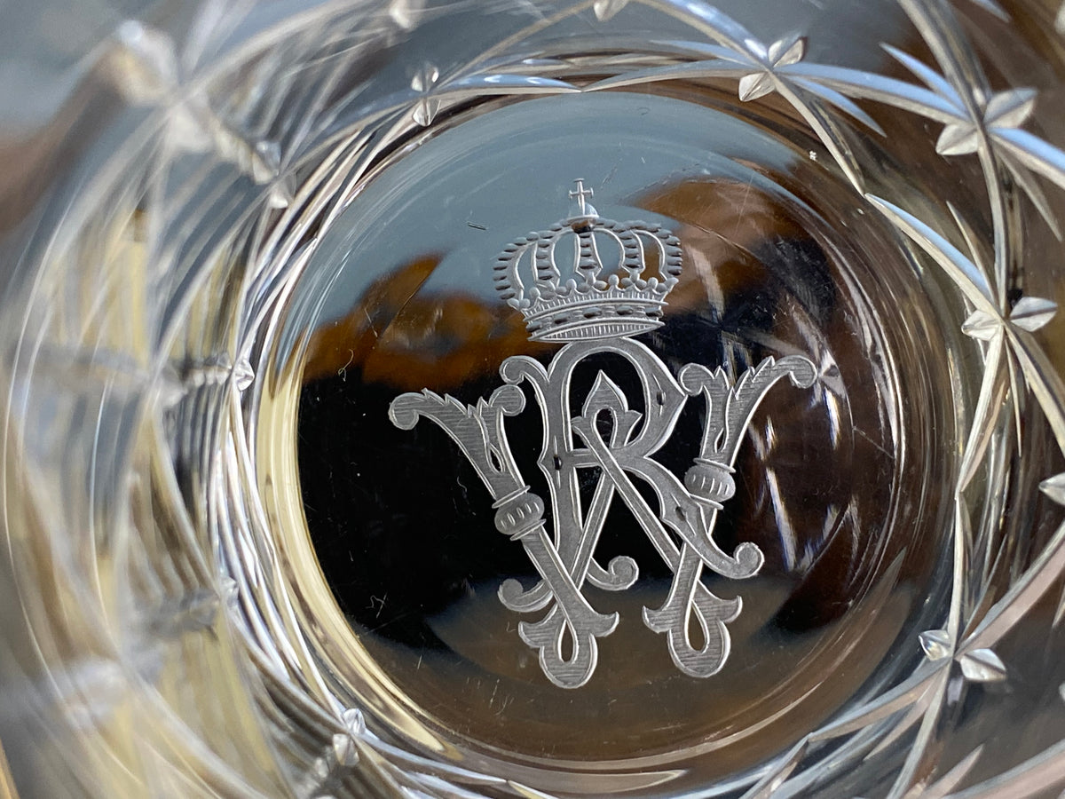 Vier große Wassergläser, Kaiser Wilhelm II, ca. 1890