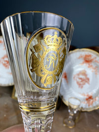 Rotweinglas, Gräflich Schaffgotsch’sche Josephinenhütte, Kaiser Wilhelm II, ca. 1912
