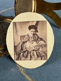 Kronprinzessin Victoria mit ihrem neugeborenen Sohn Kaiser Wilhelm II., 1859