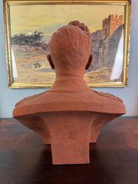 MAX BEZNER Terrakotta-Büste von Kaiser Wilhelm II., Cadinen, datiert 1928