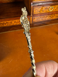 Kaiserlicher Zuckerlöffel aus Silber mit WR Monogramm von Kaiser Wilhelm I. um 1880 aus kaiserlichem Besitz