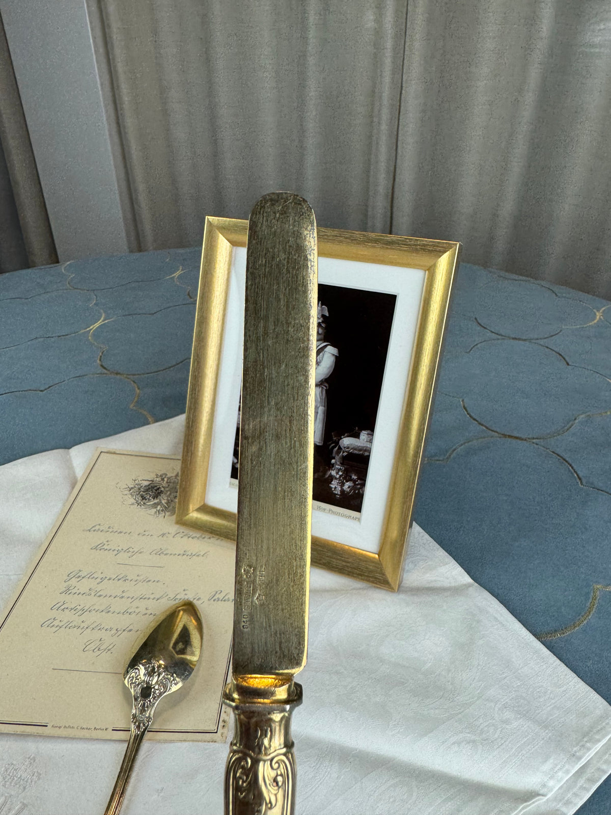 Vergoldetes Silber-Besteck, Rokoko Service, Kaiser Wilhelm II