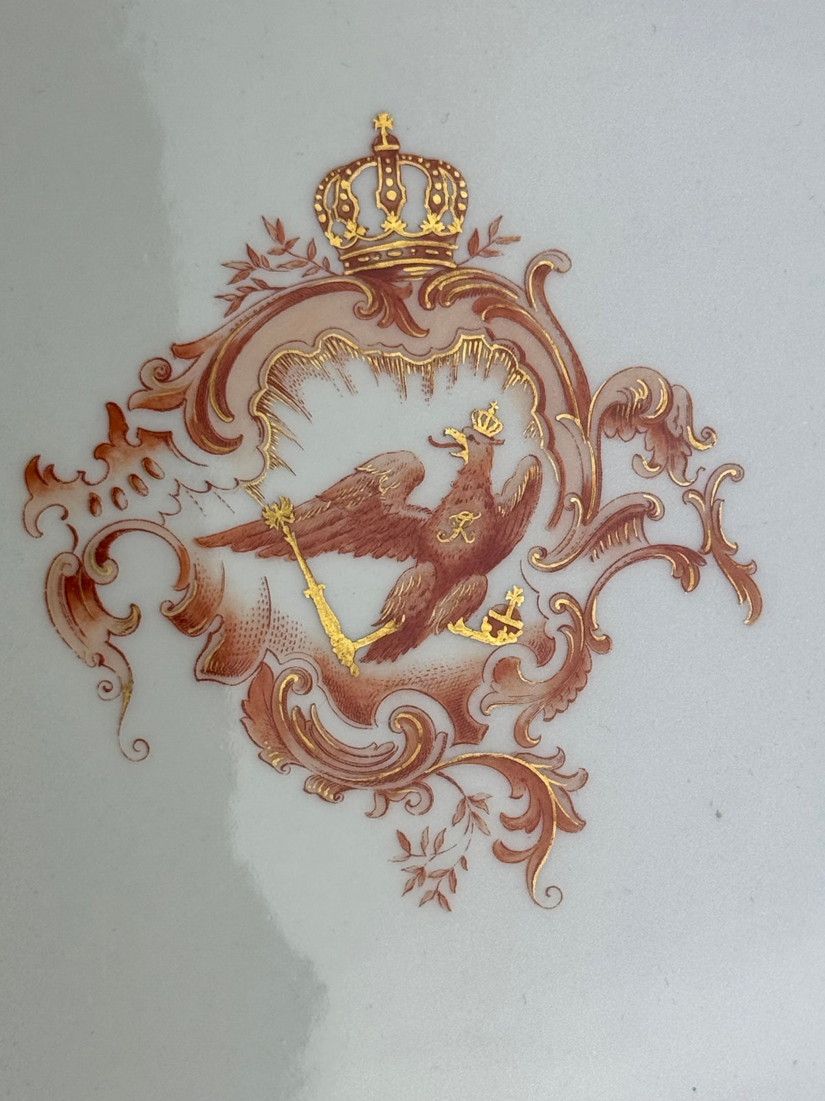 Neuosier Große Servierplatte, Kaiser Wilhelm II, ca. 1900