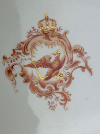 Neuosier Große Servierplatte, Kaiser Wilhelm II, ca. 1900