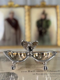 SY & WAGNER Silbernes Salzgefäß, Prinz Wilhelm, Kaiser Wilhelm II, ca. 1880