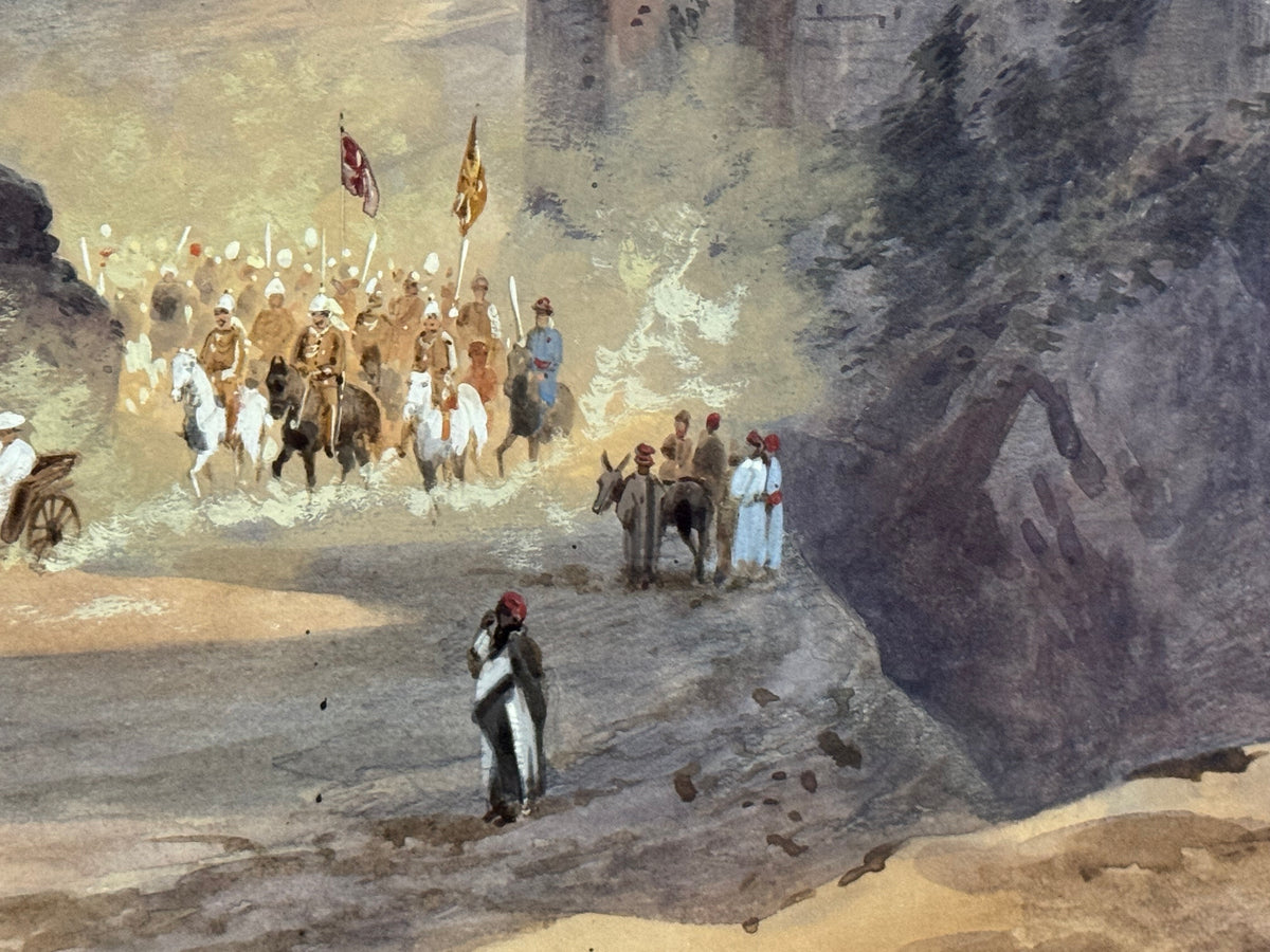 Palästina-Reise Kaiser Wilhelms II. – Friedrich Perlbergs Jerusalem-Aquarell