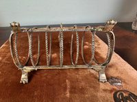 Antikes Toast Rack Kaiser Wilhelm II., Silber von H.J. Wilm Berlin, 1903