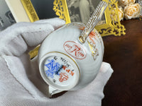 Neuosier Mokkatasse und Untertasse, Kaiser Wilhelm II., datiert 1908 und 1913