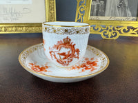 Neuosier Mokkatasse und Untertasse 1908 & 1913 – Kaiser Wilhelm II., KPM Berlin, kaiserliches Porzellan