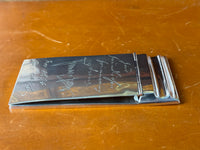 Antiker Silber Notizblockhalter mit Widmungsgravur und Unterschriften von Irene und Heinrich von Preußen