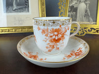 Neuosier Schokoladentasse und Untertasse 1898 – Kaiser Wilhelm II., KPM Berlin, kaiserliches Porzellan