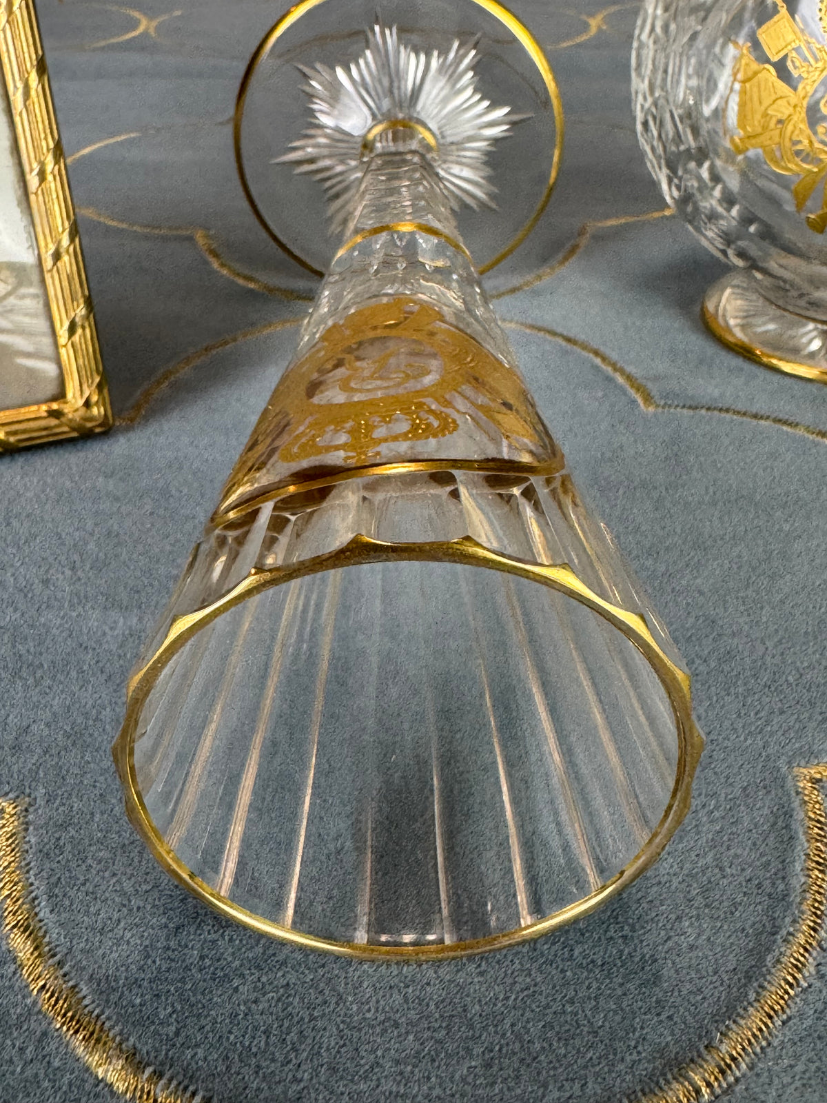 Champagnerglas, Gräflich Schaffgotsch’sche Josephinenhütte, Kaiser Wilhelm II, ca. 1912