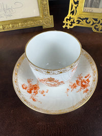 Neuosier Schokoladentasse und Untertasse 1898 – Kaiser Wilhelm II., KPM Berlin, kaiserliches Porzellan