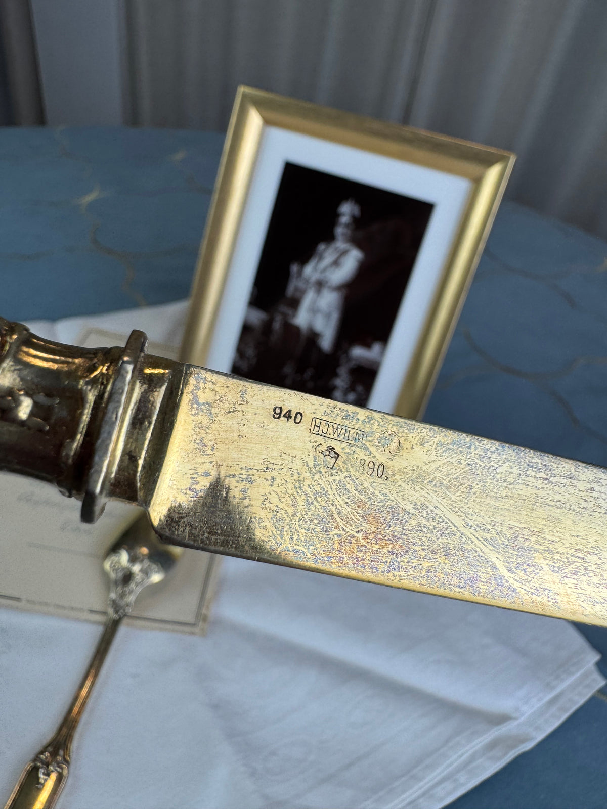 Vergoldetes Silber-Besteck, Rokoko Service, Kaiser Wilhelm II