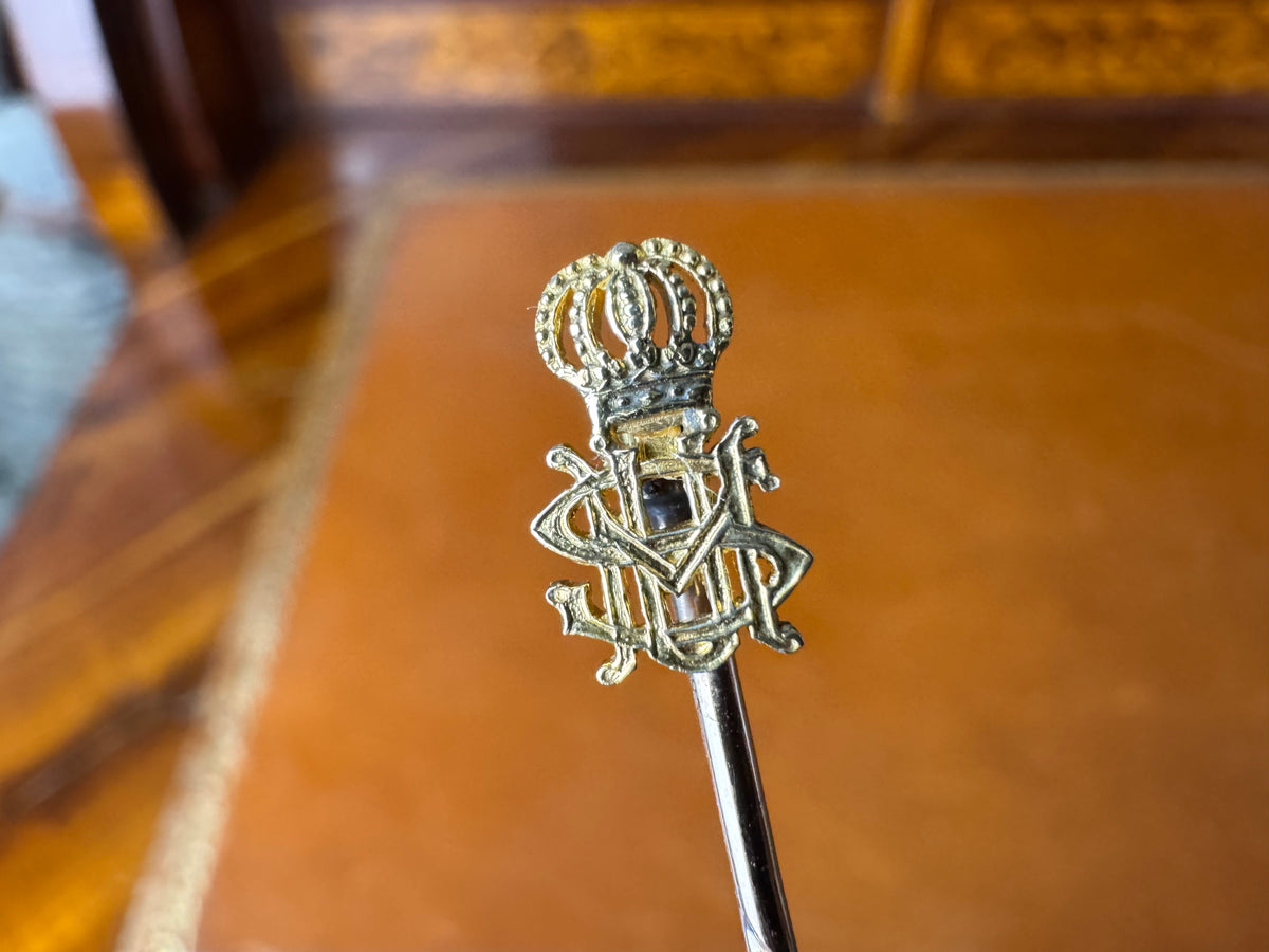 Anstecknadel aus Gold der herzoglichen Familie Sachsen-Meiningen, ca. 1890
