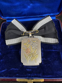 Insigne du 25e anniversaire du prince héritier Wilhelm – monogramme A & W, régiment de Hambourg, vers 1884
