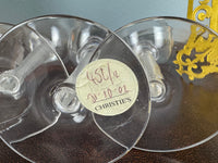 Quatre grands verres à eau, Kaiser Guillaume II, vers 1890