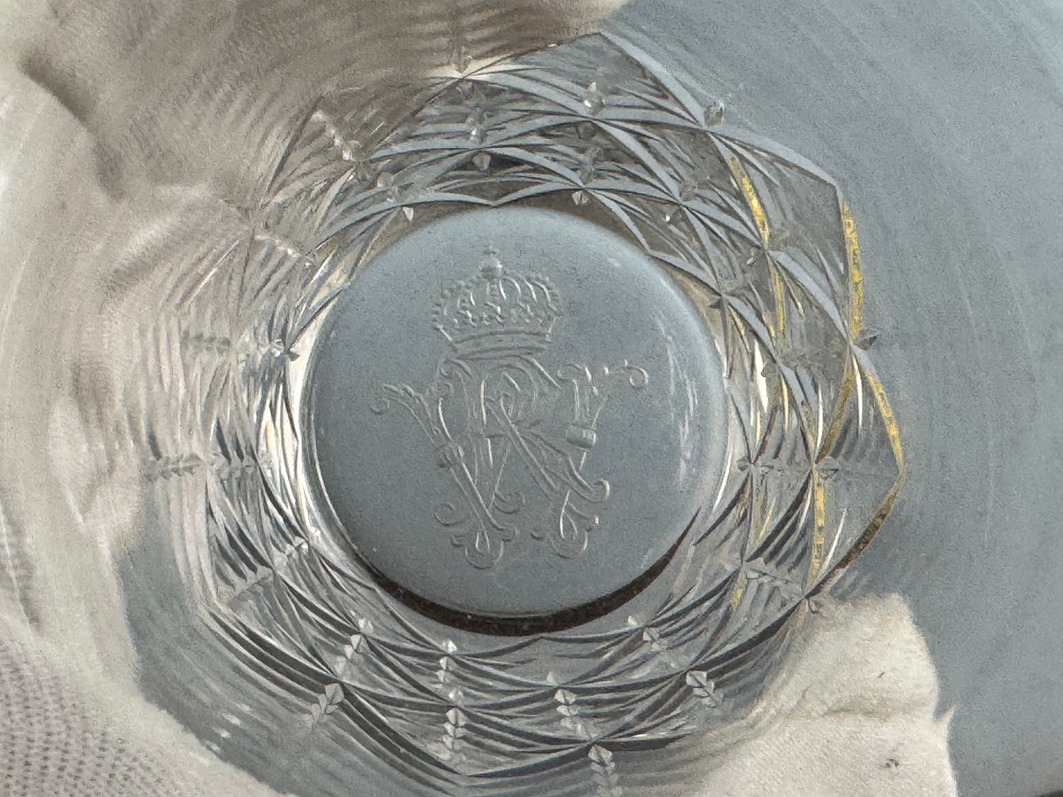 Six grands verres à eau, Guillaume II, vers 1890