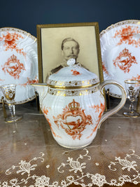 Neuosier Warmwasserkanne, Kaiser Wilhelm II, datiert 1901 + 1911
