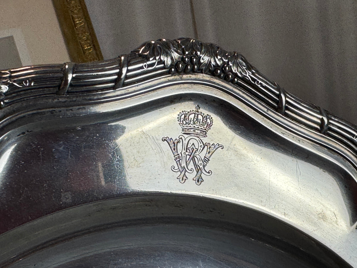 Große Silberplatte, Kaiser Wilhelm II, Vollgold, datiert 1901