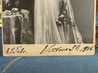 Feuervergoldeter Geschenkrahmen mit Portrait von Kaiserin Auguste Victoria, 1906