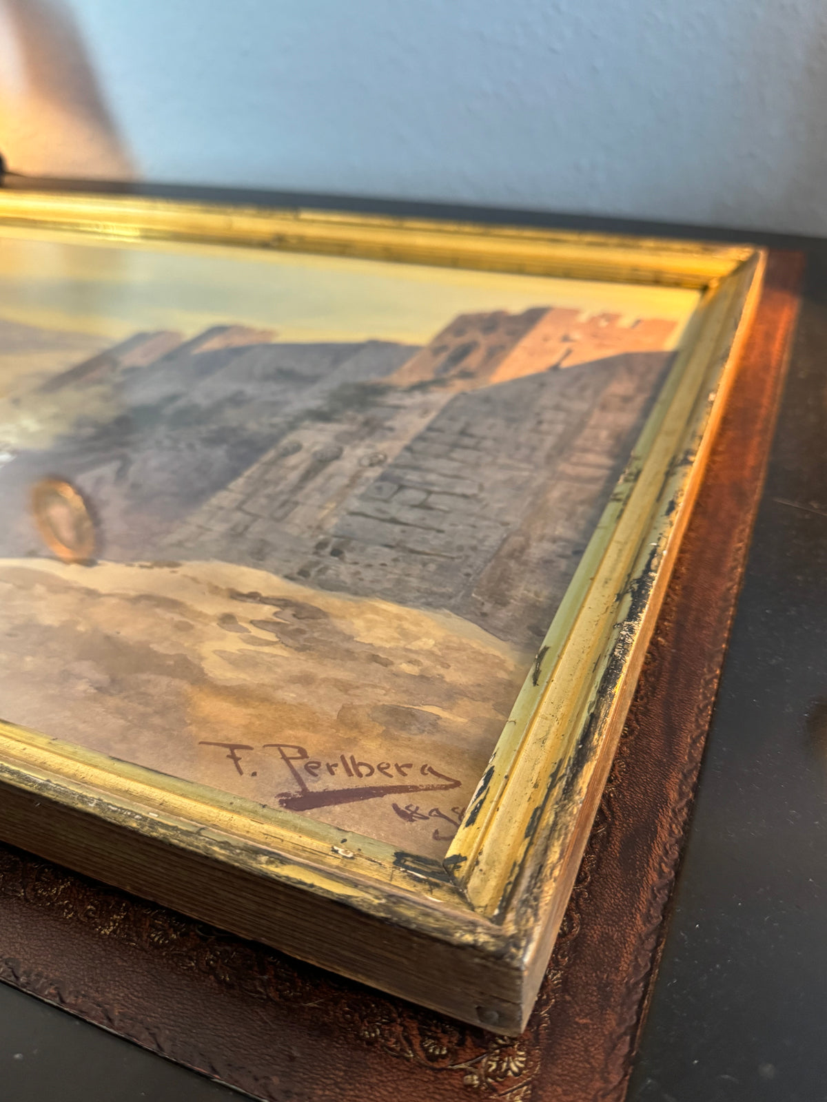 Palästina-Reise Kaiser Wilhelms II. – Friedrich Perlbergs Jerusalem-Aquarell